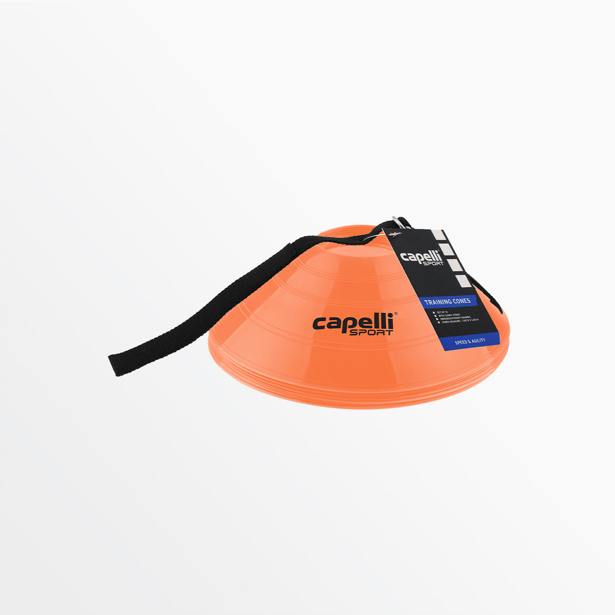 CS Training Cones w/ Carry Strap, 10 pcs.