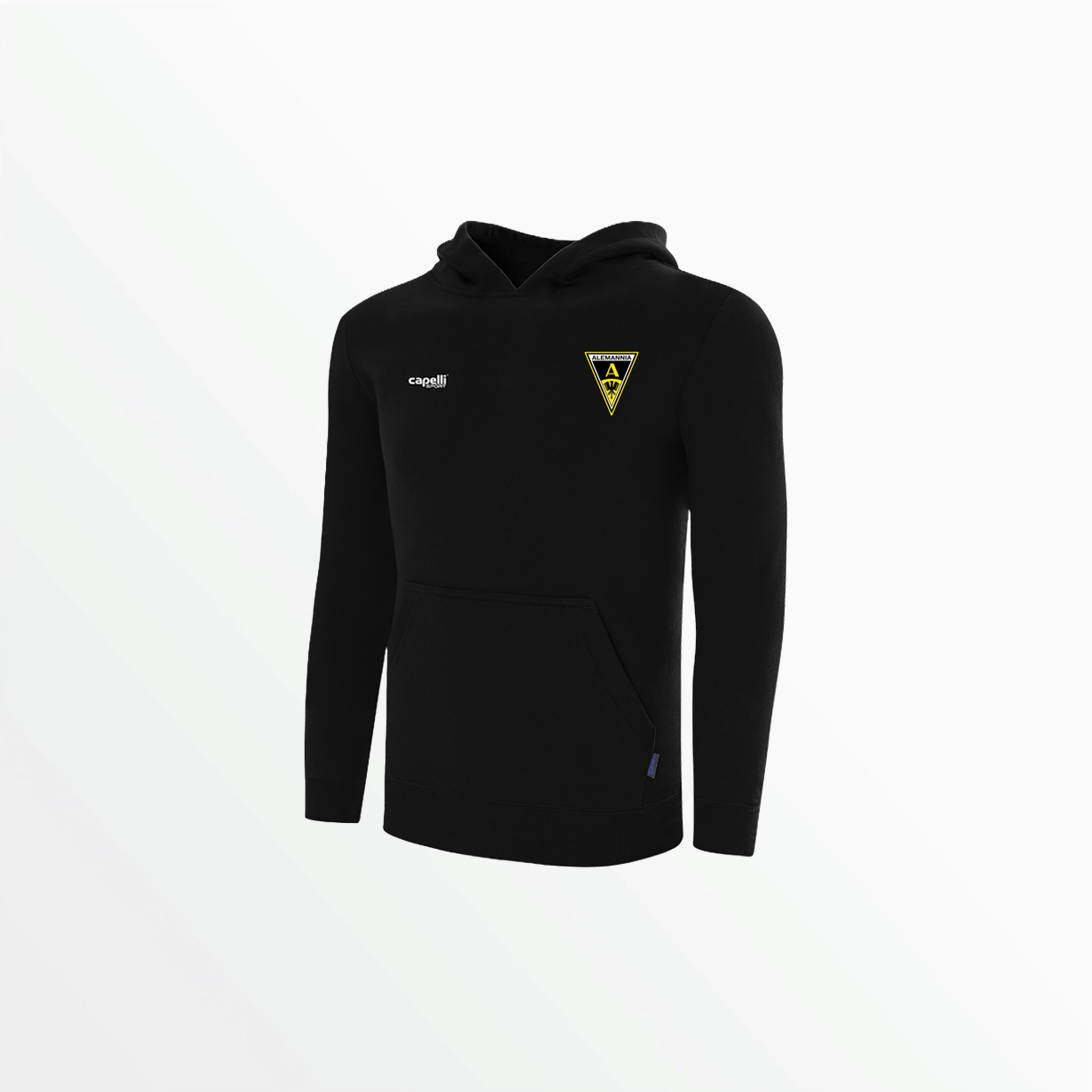 BASICS Fleece Pullover Hoodie w/ Chest Logo — Alemannia Aachen