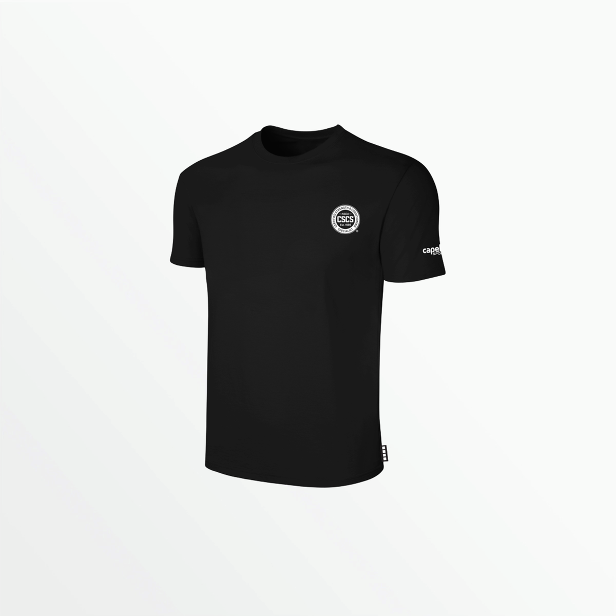 BASICS Short Sleeve Tee w/ Sleeve Logo - NSCA CSCS