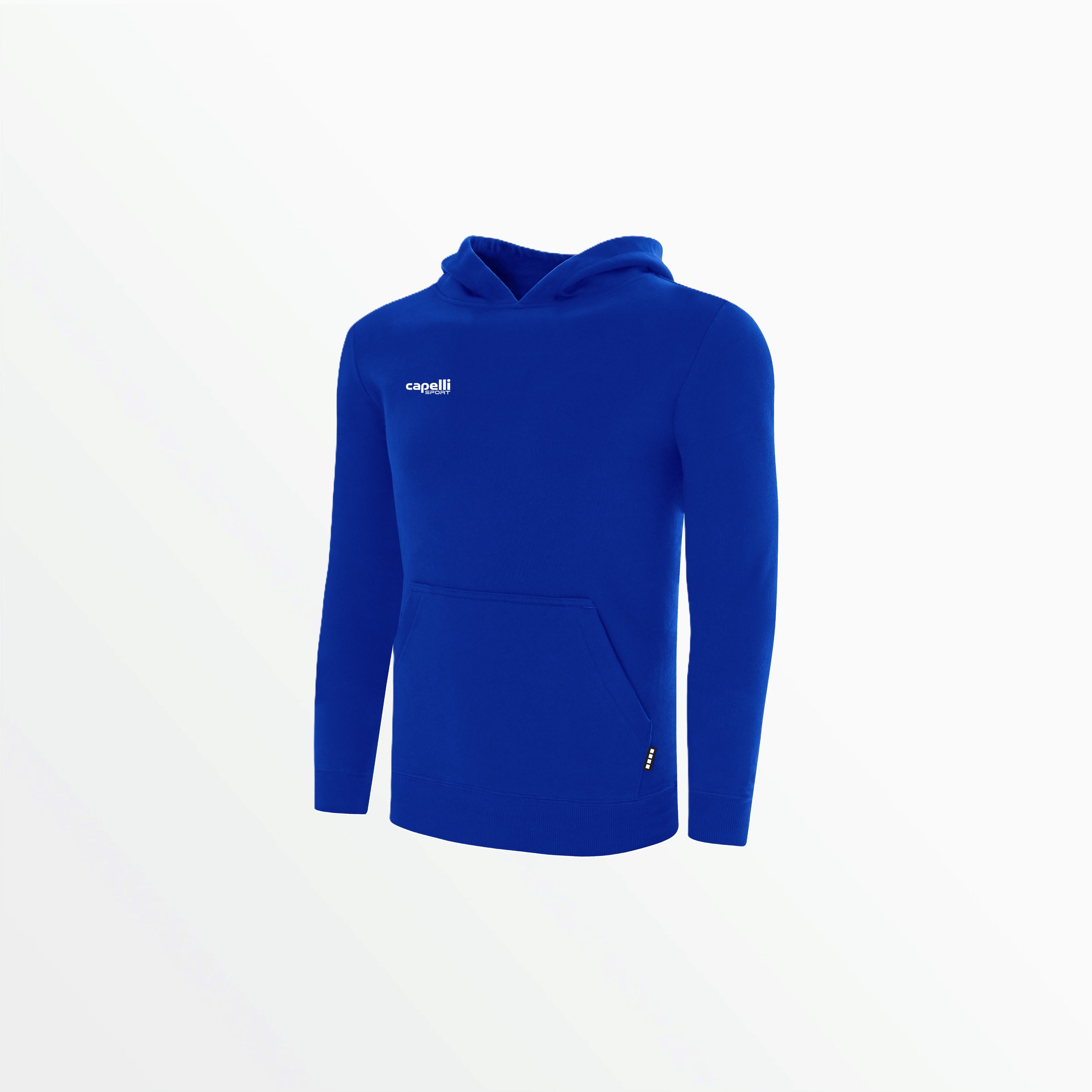 BASICS Fleece Pullover Hoodie with Chest Logo