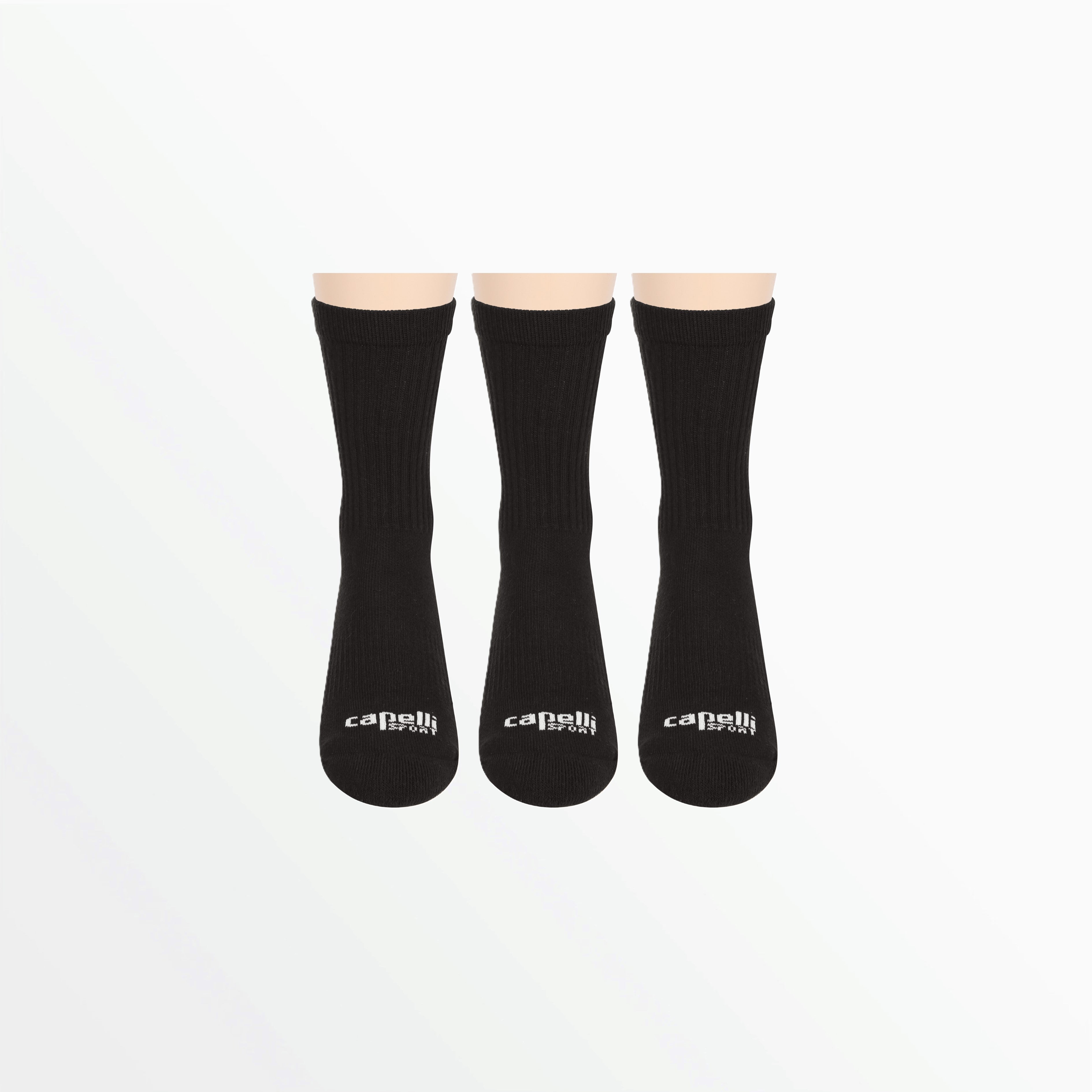 BASICS CUSHIONED COMFORT Crew Socks, 3 pk