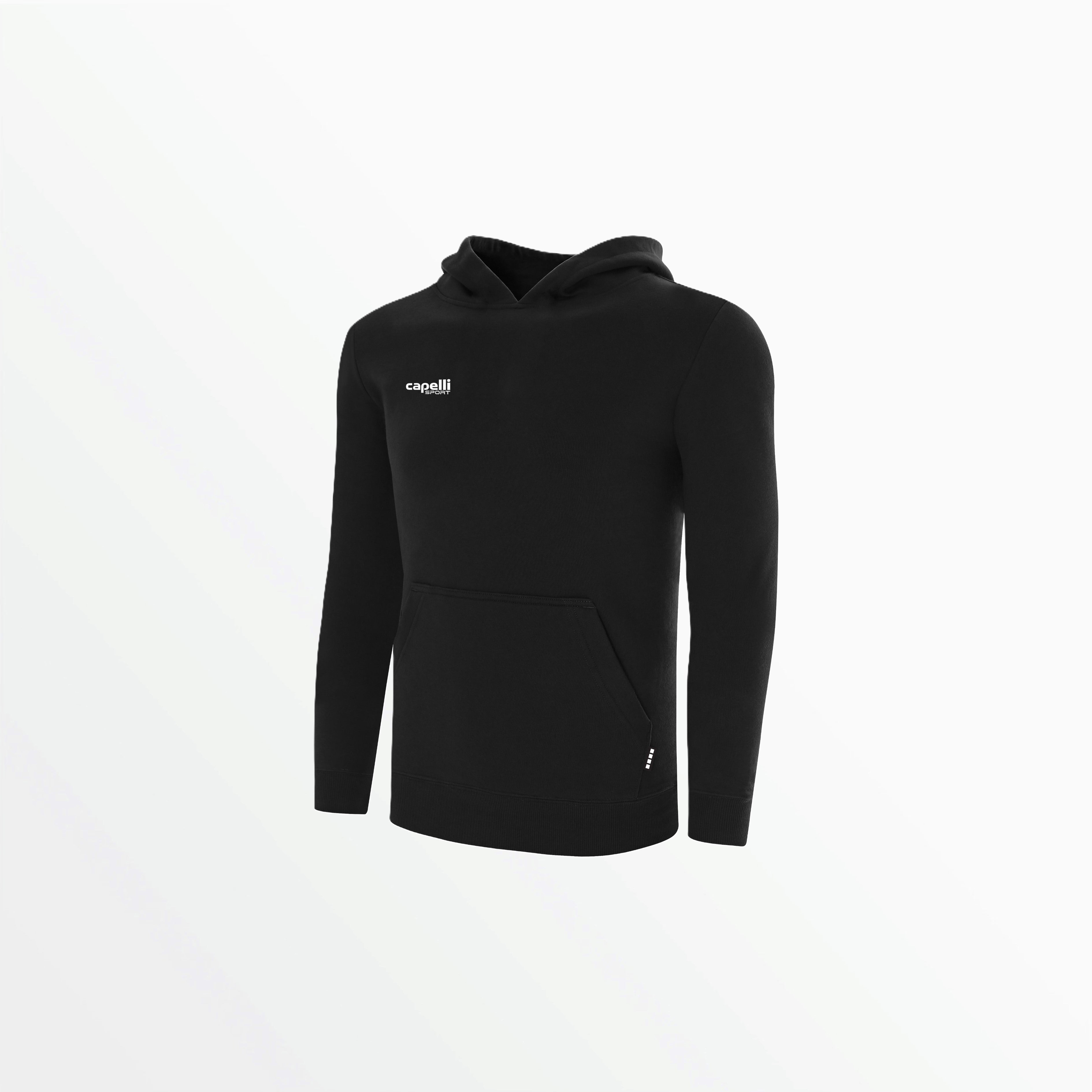 BASICS Fleece Pullover Hoodie with Chest Logo