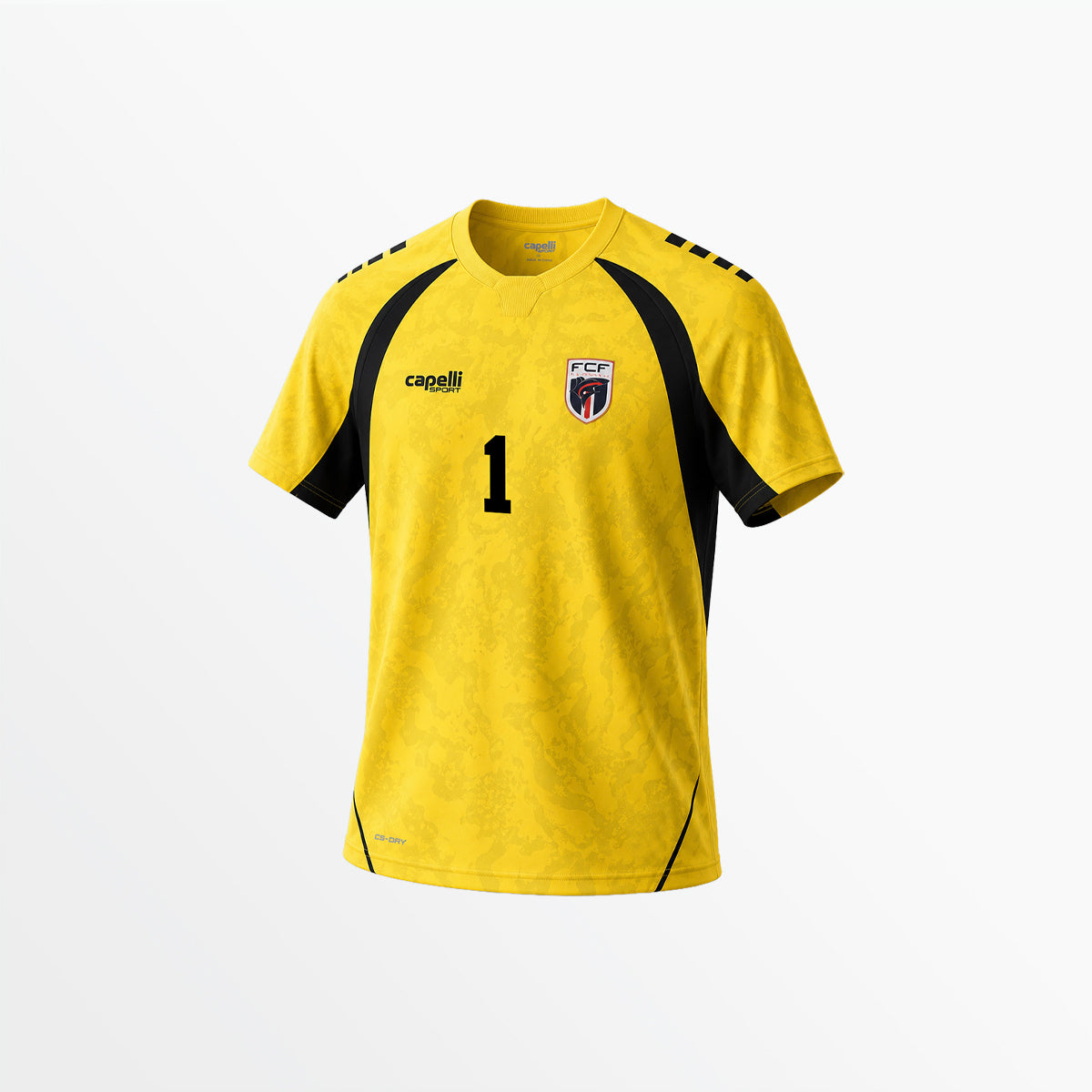 ADULT CABO VERDE 2026 YELLOW GOALKEEPER REPLICA JERSEY
