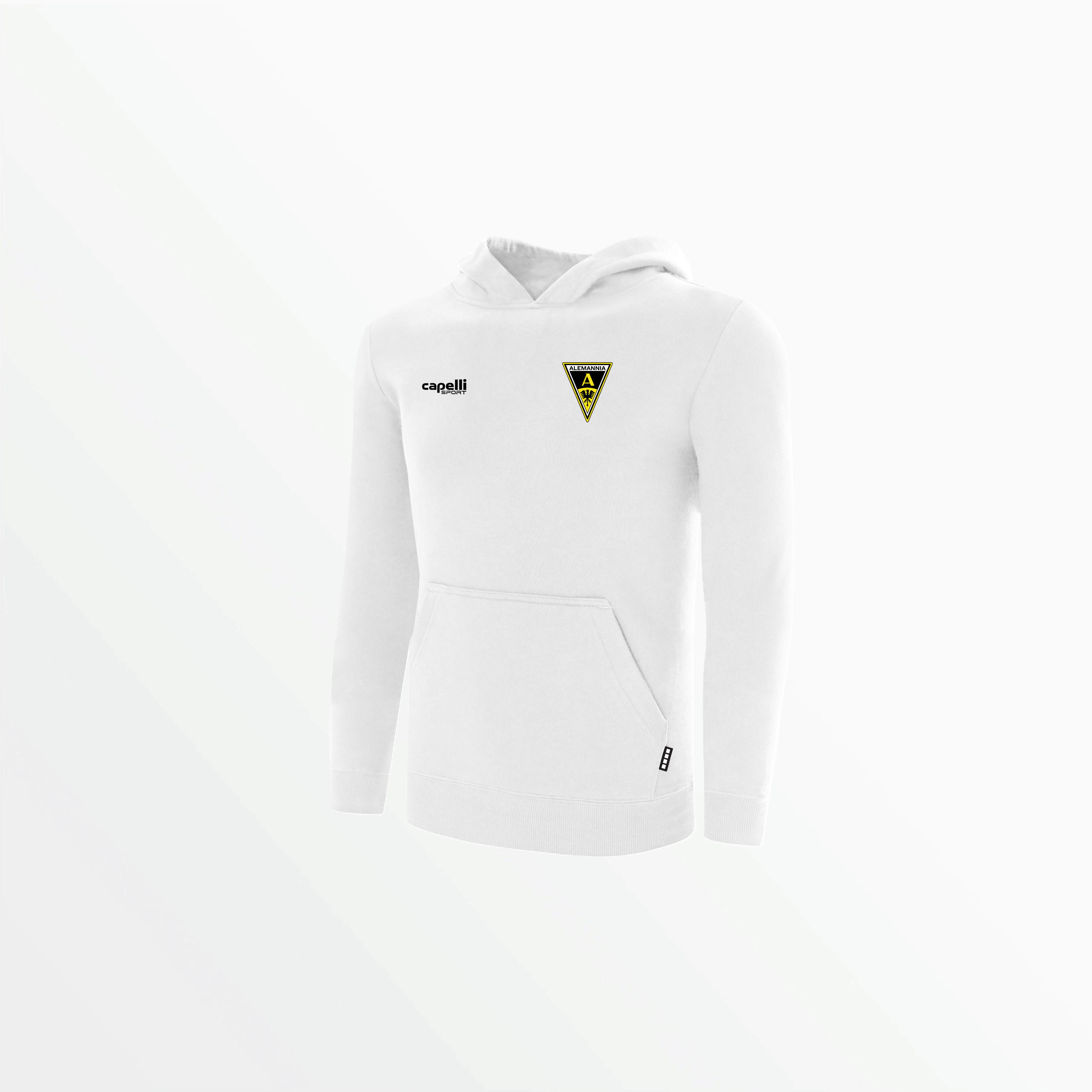 BASICS Fleece Pullover Hoodie w/ Chest Logo — Alemannia Aachen