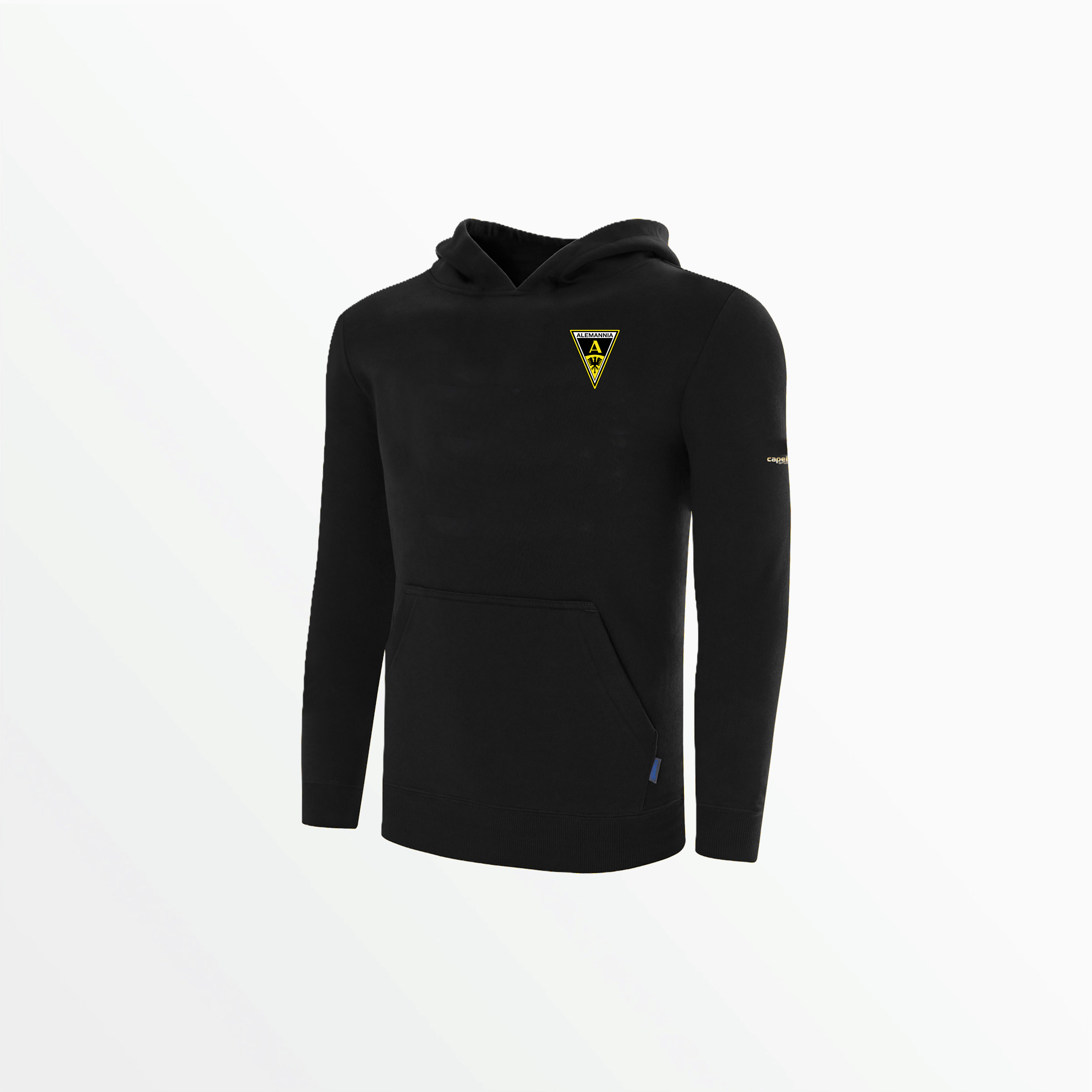 BASICS Fleece Pullover Hoodie w/ Sleeve Logo - Alemannia Aachen