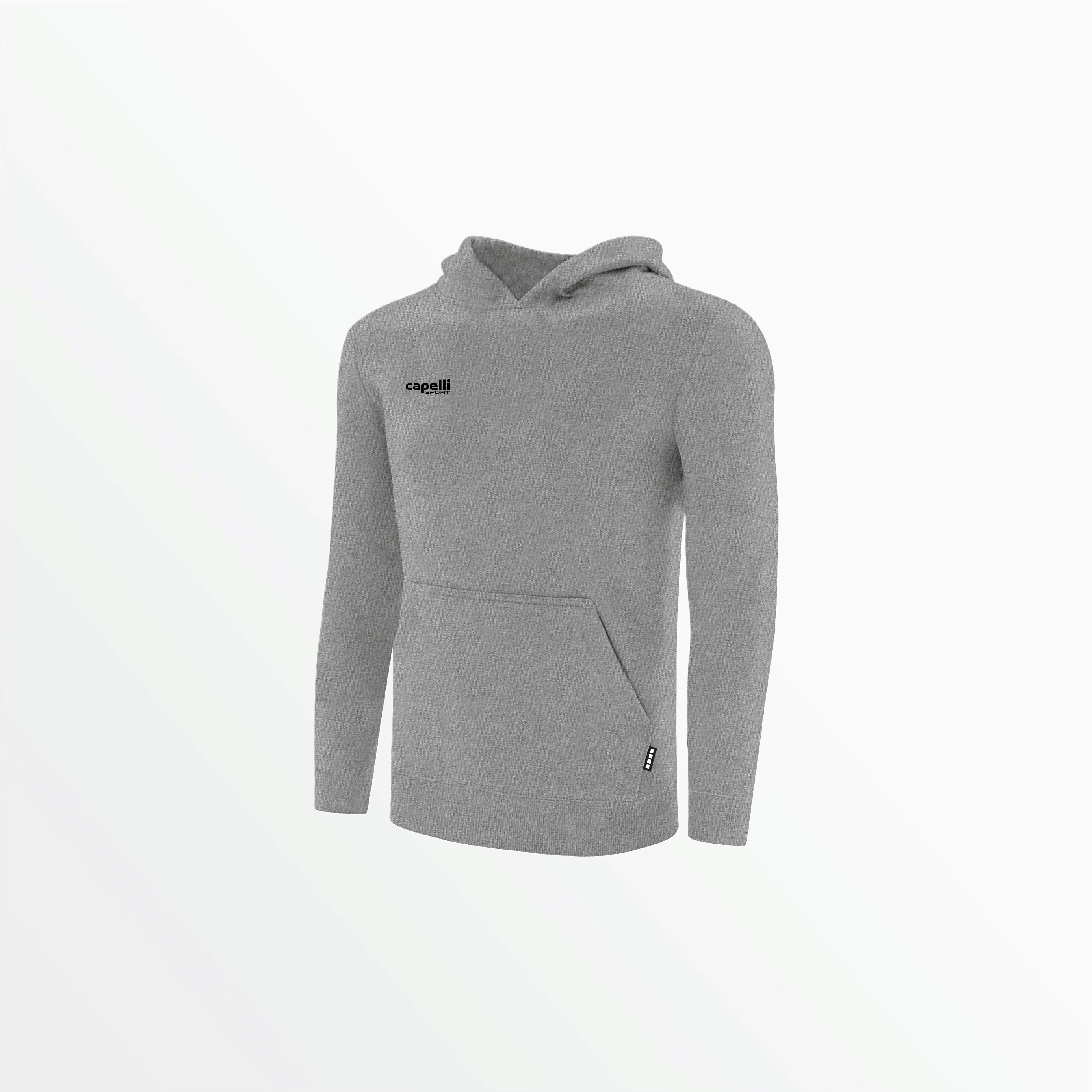 BASICS Fleece Pullover Hoodie with Chest Logo